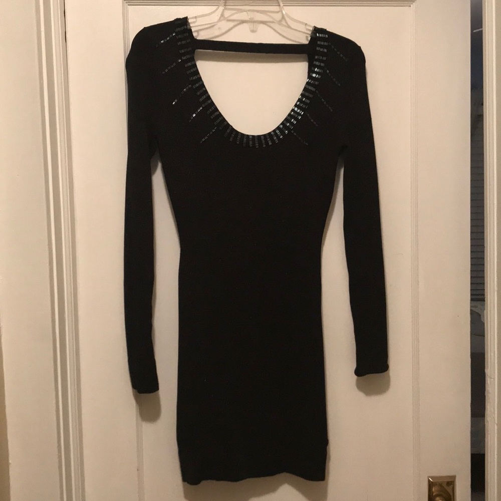 Beautiful Marciano black shimmer mini dress
